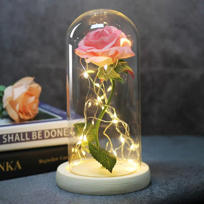 Enchanted LED Glass Rose Decoration