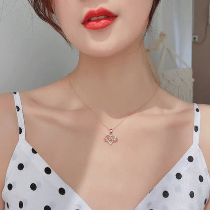 Simple Love Shaped Collarbone Neck Chain