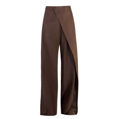 Irregular Wide-Leg Pants