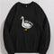 Silly Goose Graphic Casual Round Neck Sweater