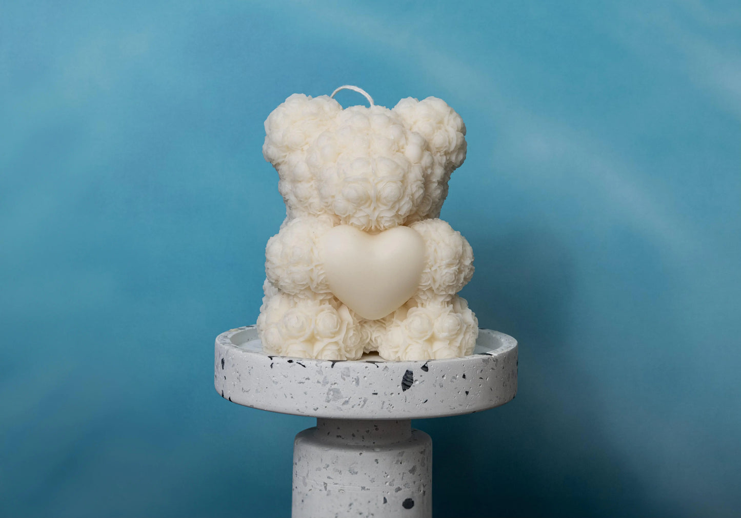 Rose Bear Candle