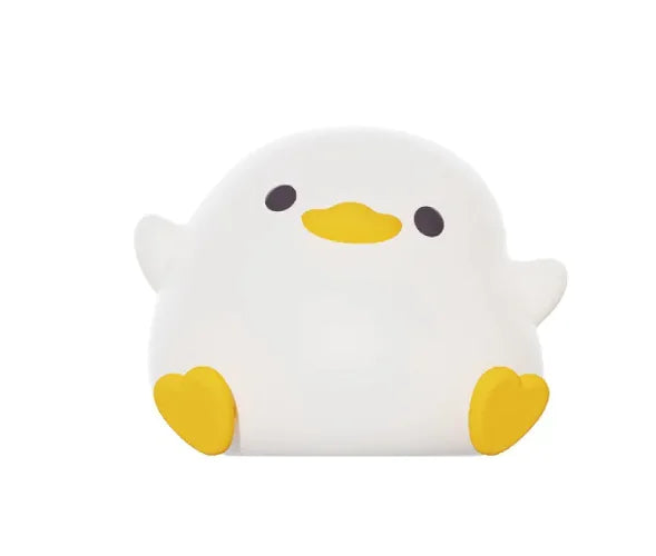 Doudou Duck Silicone Alarm Lamp Ambience Light Bedroom Bedside Lamp USB Charging with Sleeping Night Light