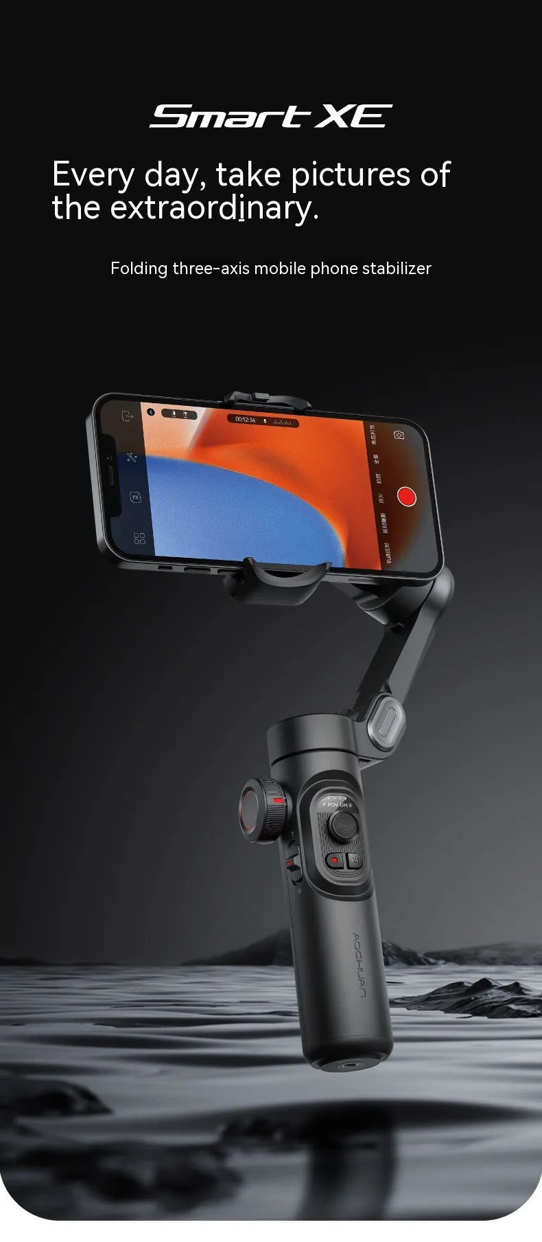 3-Axis Anti-Shake Handheld Gimbal Stabilizer for Smartphones