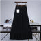 Pure Color Chiffon Pleated Swing Skirt