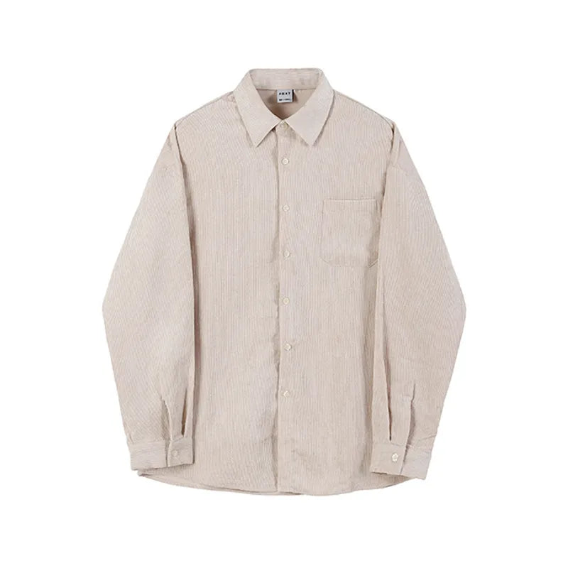 Corduroy Long-sleeved Shirt Men's Casual Coat