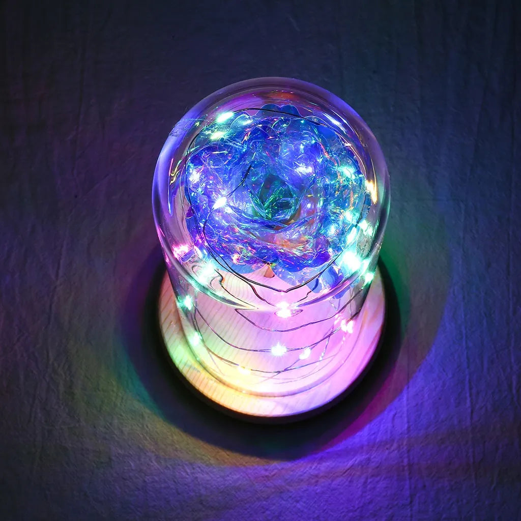 Enchanted LED Glass Rose Decoration