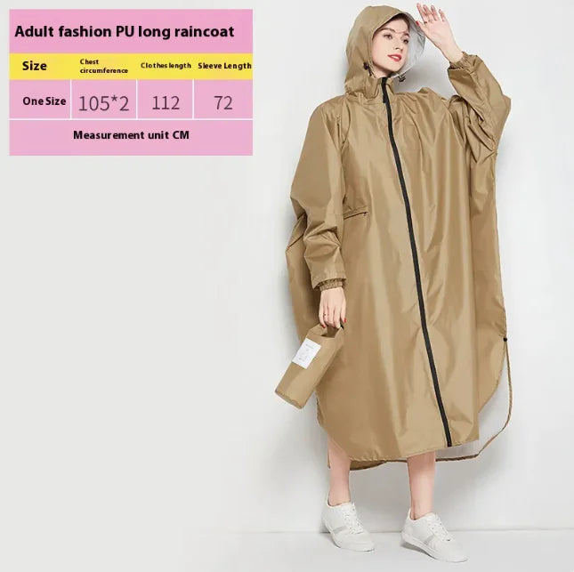 Unisex Heavy-Duty Cycling Raincoat