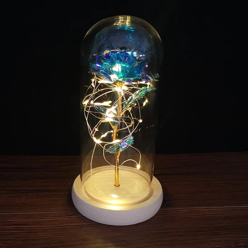 Enchanted LED Glass Rose Decoration