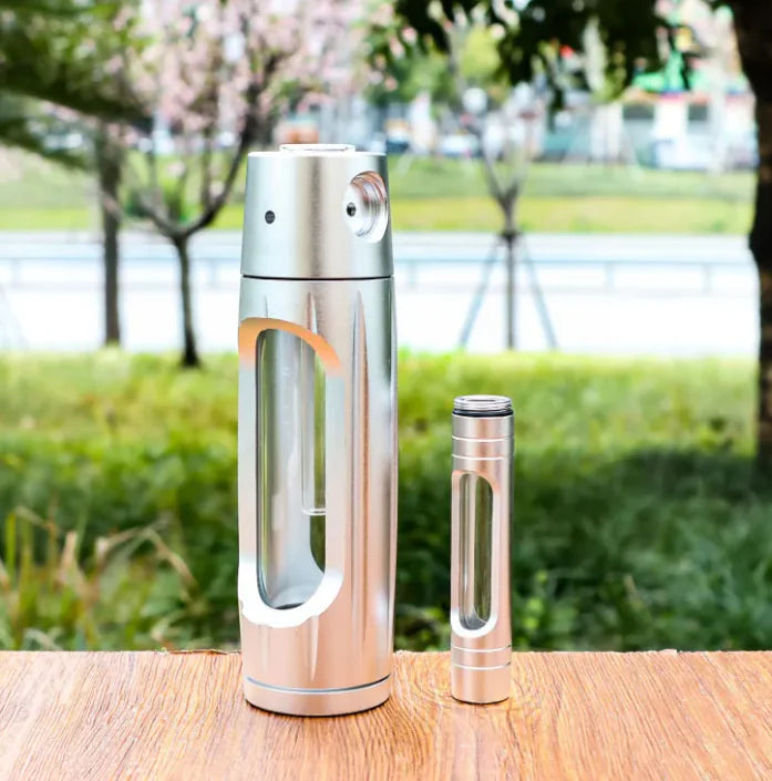 Portable Aluminum Alloy Glass Pipe