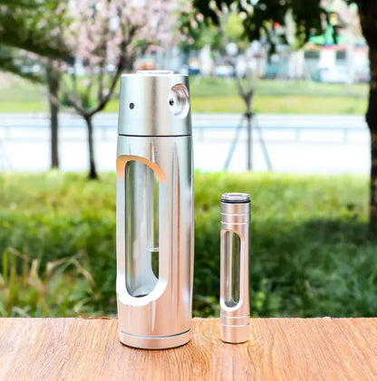 Portable Aluminum Alloy Glass Pipe